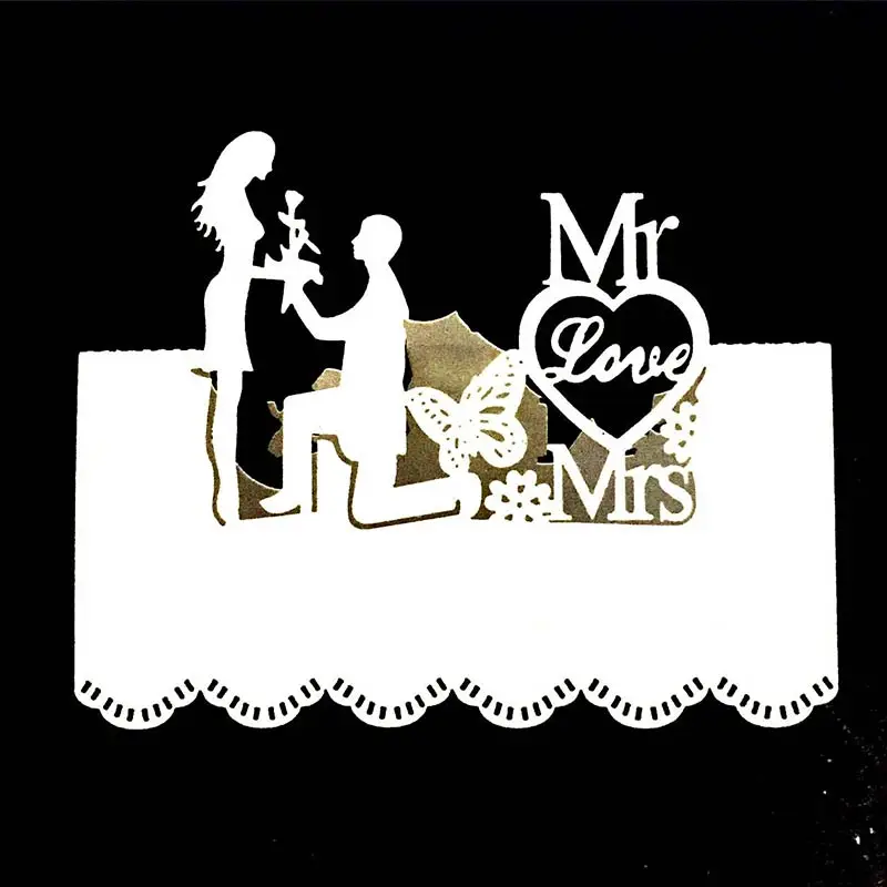 25 шт./лот декоративные карты для свадебного стола свадебное украшение карточки с