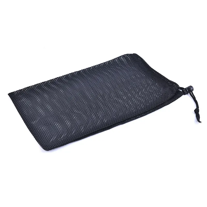 Black Mesh Stuff Sack Durable Nylon Drawstring Laundry Bag for Rinsing Beach Toys Swimming Camping Travel Outdoor Tool | Багаж и сумки