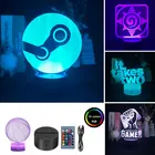 Игровой Логотип HearthStone Forever Knockout City, 3D светодиодный светильник для комнаты, светодиодный ночсветильник для детей, подарок на день рождения, светодиодный вая Светодиодная настольная лампа