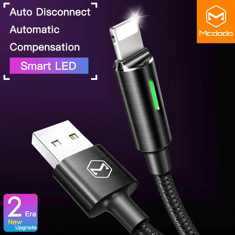 10 шт./лот Mcdodo USB Кабель зарядного устройства для iPhone XS Max XR X 8 7 6 6s Plus 2A Быстрая