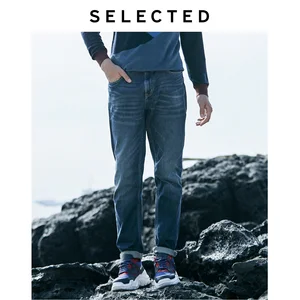 Выбранные Для Мужчин's потертые джинсовые штаны Ретро потертые зауженные повседневные джинсы S  419332527