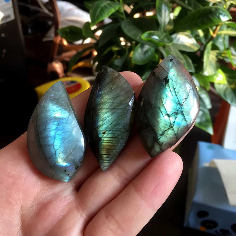 Натуральный Лабрадорит Кристалл грубая полированная скала натуральный кристалл