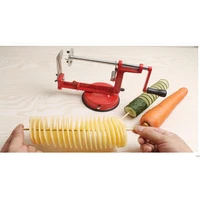 manual stainless steel sweet potatoes machine potato slicer potato spiral cutter for kitchen tool