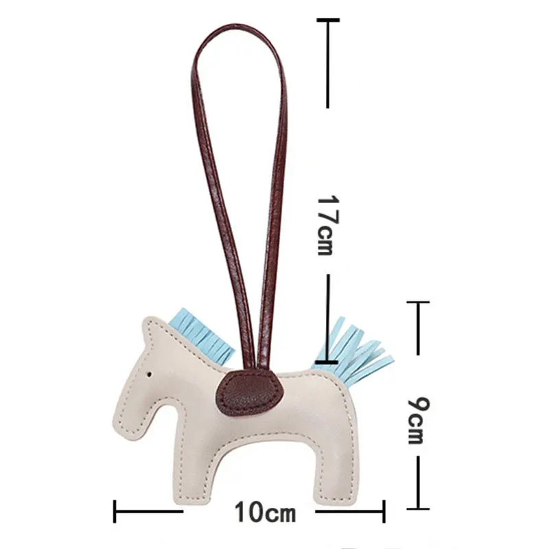 

cute tassel pony leather bag pendant preative fashion gift pendant car keychain handbag accessories ornaments gift