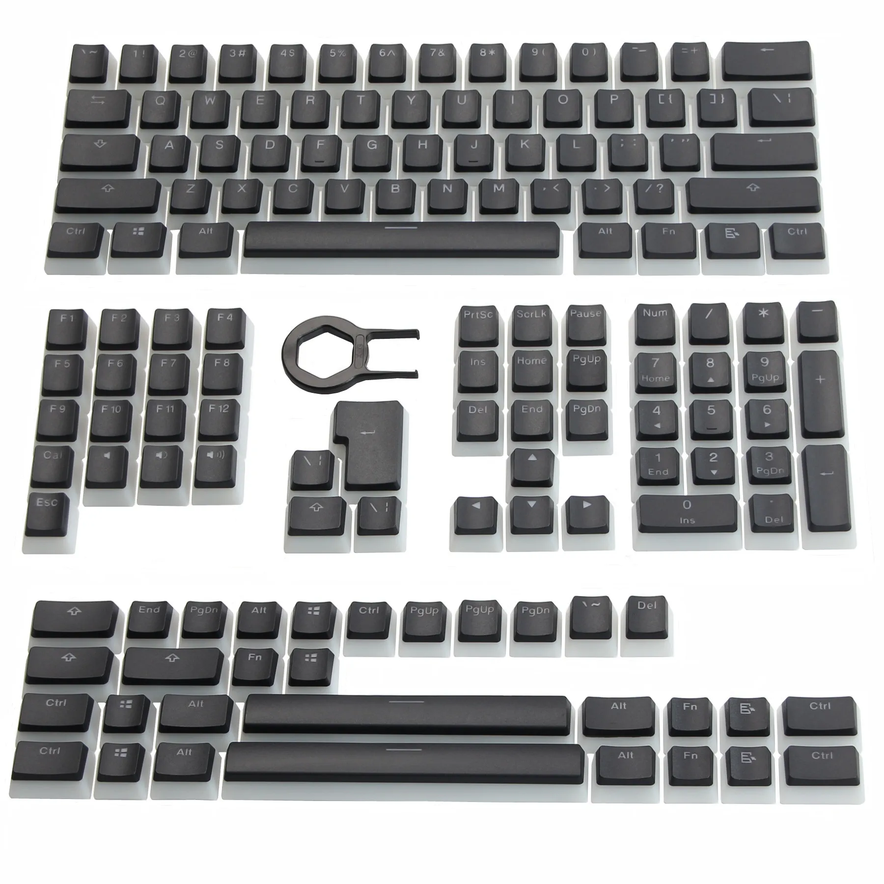 Колпачки для клавиш PBT с подсветкой Doubleshot Cherry MX Набор колпачков OEM профиль 61 68 84 87