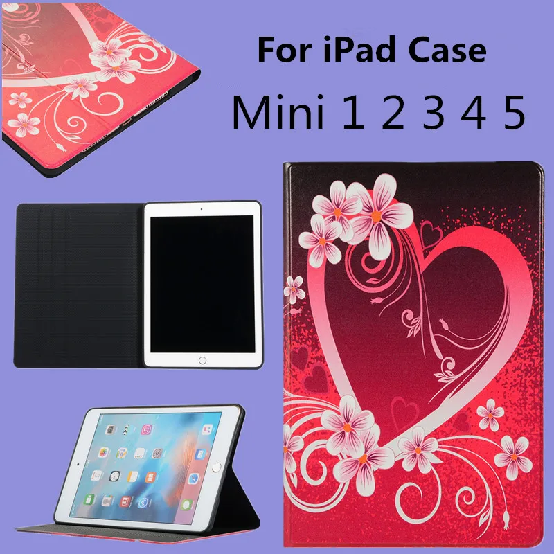 Чехол из искусственной кожи для Apple iPad Mini 1 2 3 Ультратонкий Мягкий чехол с красивым