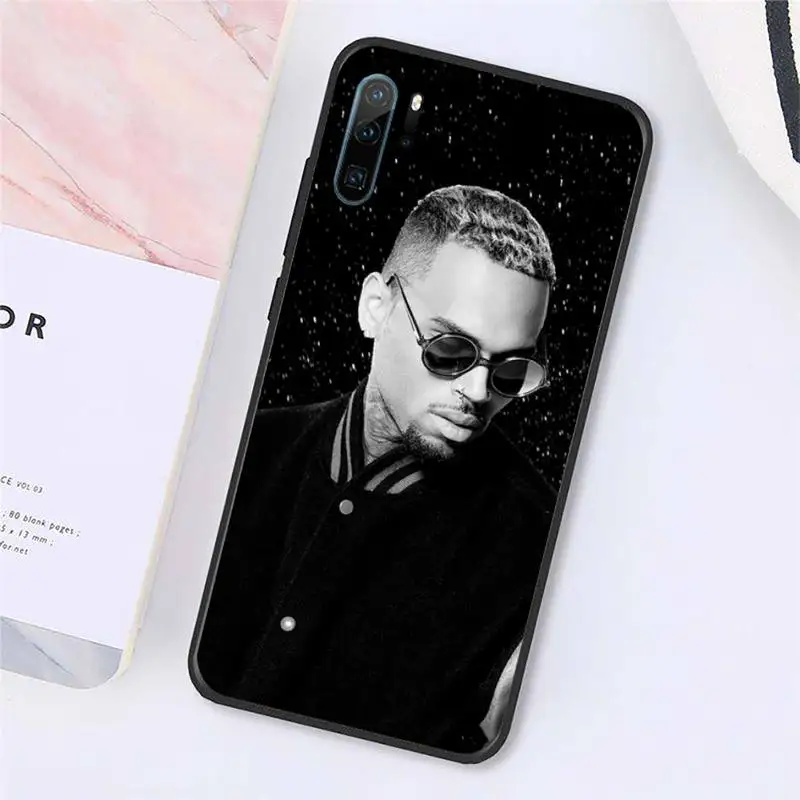 

Chris Brown Rap Hot singer Phone Case For Huawei honor Mate P 10 20 30 40 Pro 10i 9 10 20 8x Lite Y91C V17 6.38 6.44