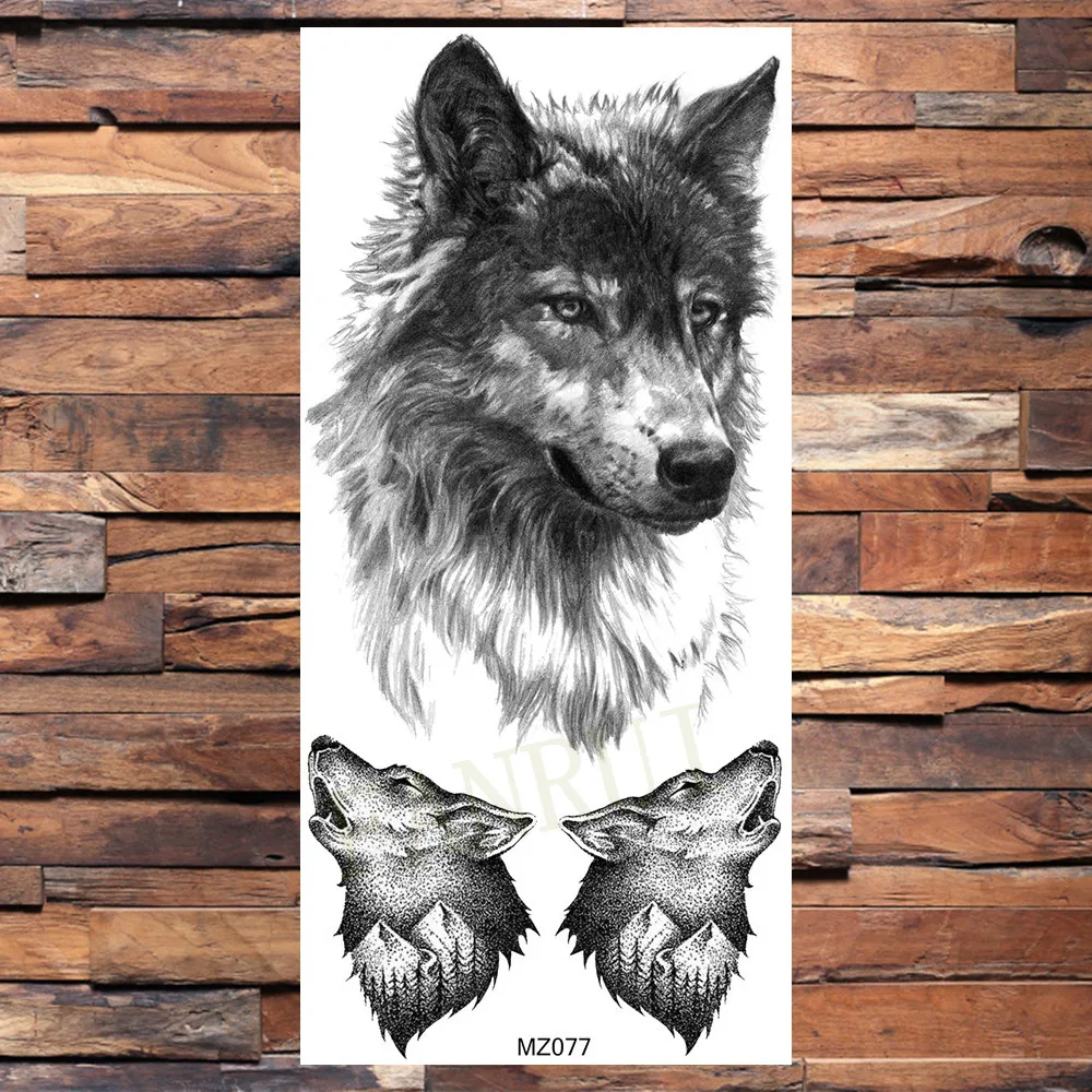 Поддельные временные татуировки для взрослых женщин - реалистичные татуировки гангстера, маскированных девушек, на ногах и руках красоты, татуировки черной смерти, черепа AK47.