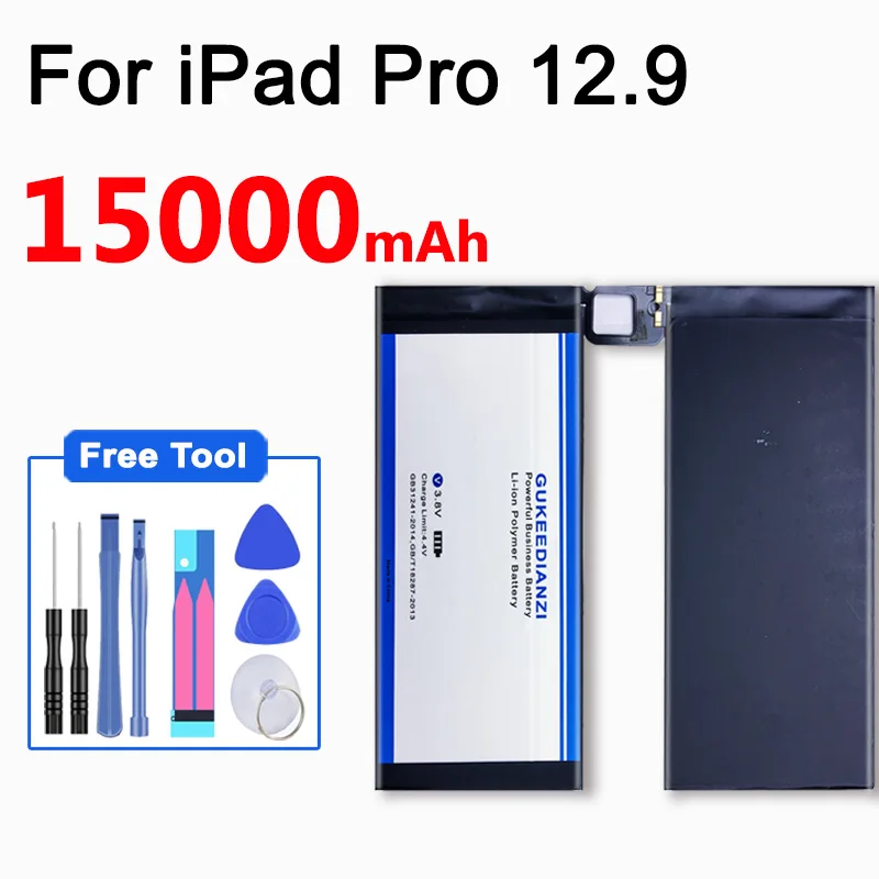 Для iPad Pro 12 9 ''планшет Батарея 15000 мА/ч литий-ионный аккумулятор замена для 129
