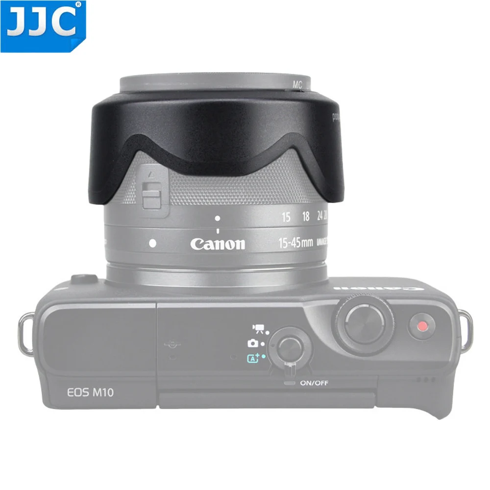 JJC бленда в форме цветка для объектива Canon EF-M 15-45 мм f/3,5-6,3 IS STM Замена EW-53