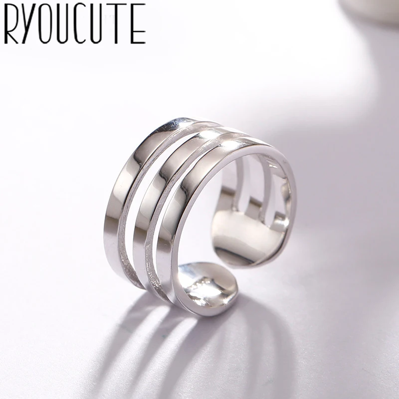 Богемные этнические стильные серебряные Многослойные кольца для женщин