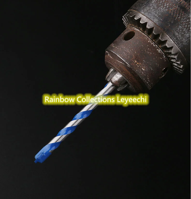 Multifunction 6-8mm Triangle Drill Bit Tiling Cement Ceramic Wall Glass Hole Opener Stone Blue Cutter Nail Metal | Инструменты
