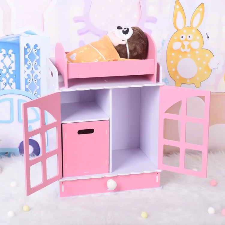 [MYKPOP]KPOP Dolls Wardrobe and Cabinet for 20cm Clothes Container KPOP Fans Collection SC20052414 | Игрушки и хобби