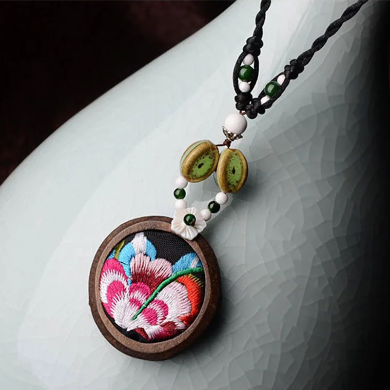 Китайские богемные ювелирные изделия этнические ожерелья Новые Подвески с