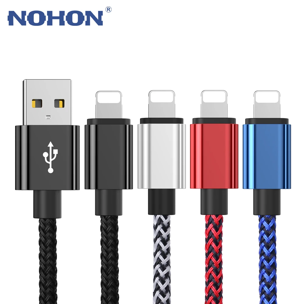 Зарядный кабель USB 1 м 2 3 для передачи данных iPhone 11 Pro XS Max X XR 5 6 S 7 8 Plus iPad Origin длинный