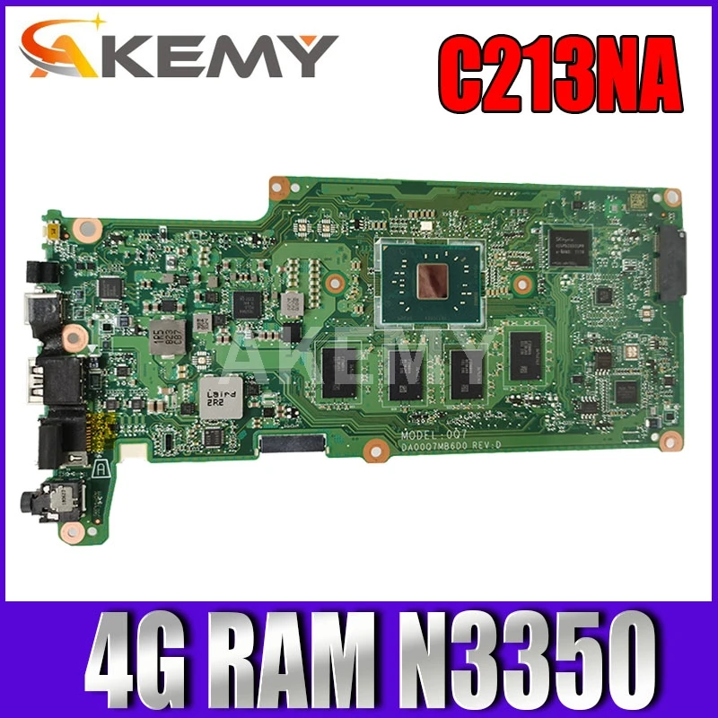 

Материнская плата 90NX01C0-R00012 C213NA 4G/N3350 32G-SSD для ноутбука ASUS C213NA C213N C213 материнская плата REV2.1 материнская плата