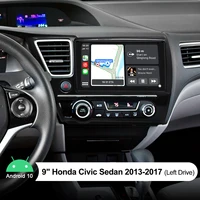 9 inch android 10 car stereo multimedia player autoradio carplay tape recorder for honda civic sedan 2013 2017 support wifi 4g