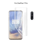 Защита для камеры и Защита экрана для OnePlus 7 Pro Гидрогелевая пленка HD мягкое 3D полное покрытие изогнутая защита