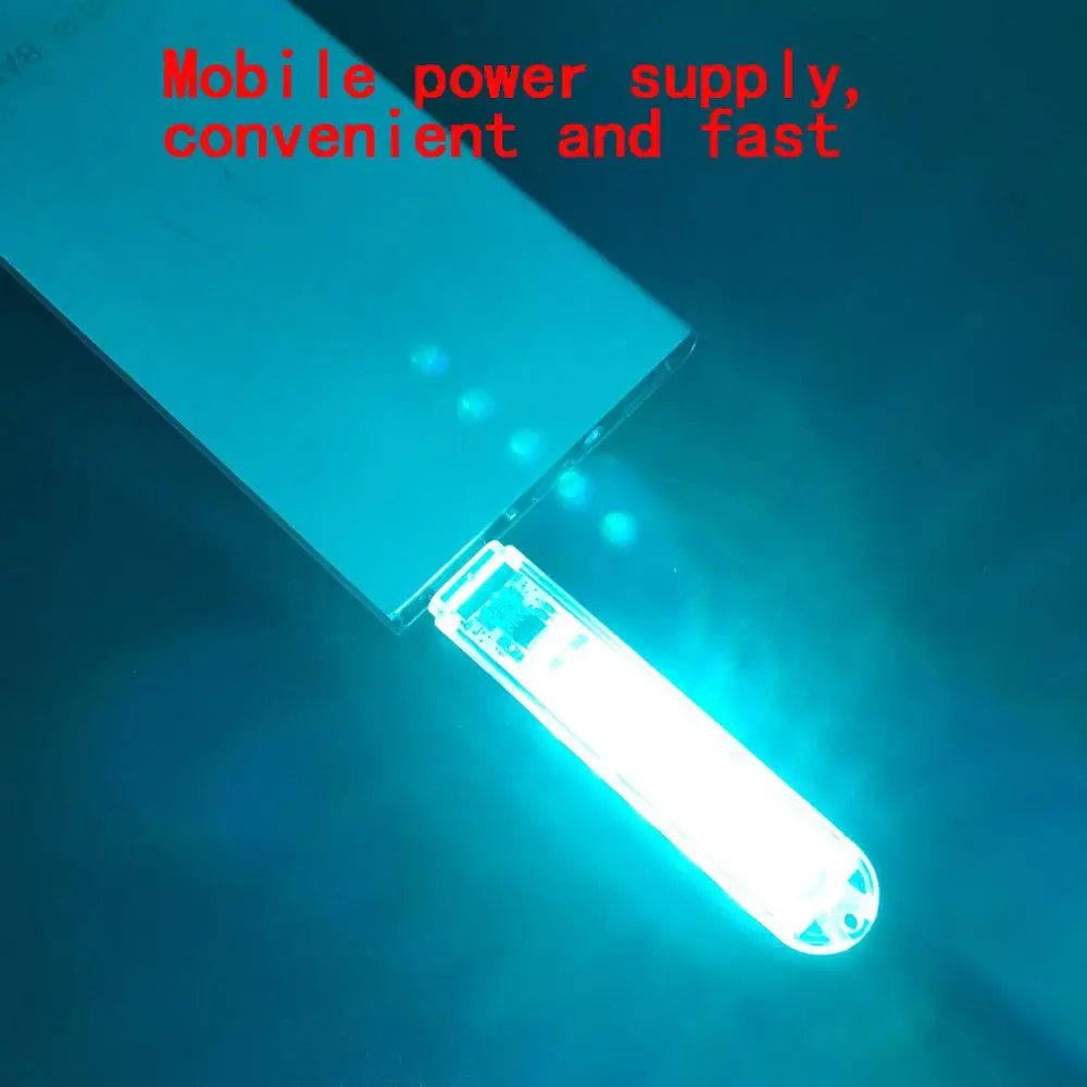 5V RGB мини USB Светодиодная лампа для чтения книг ночной Светильник Красочные