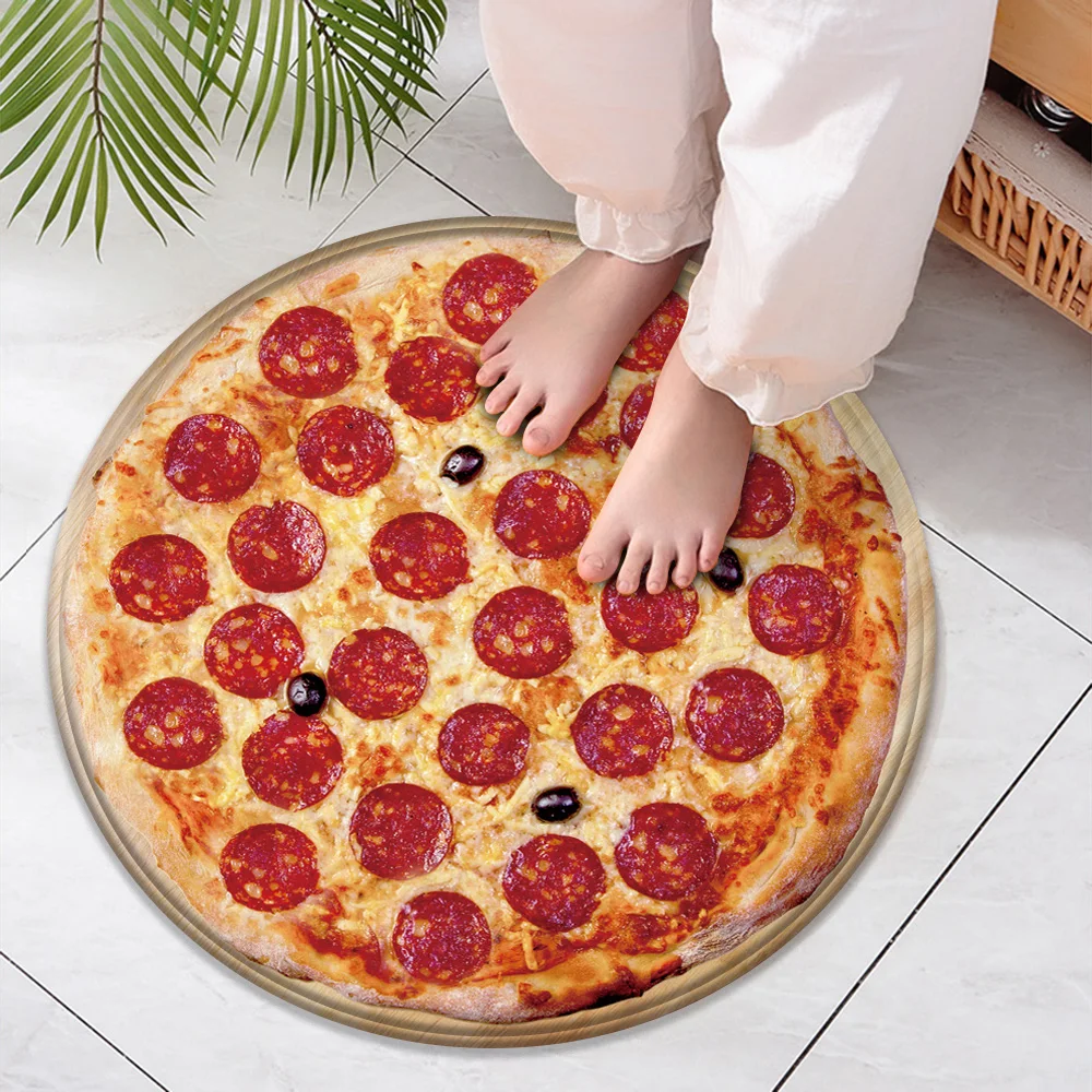 Promotion Fashionable 3D Printed Non-slip Carpet Pizza Egg Pattern Blanket Flannel Home Decor Living Room Bedroom | Дом и сад