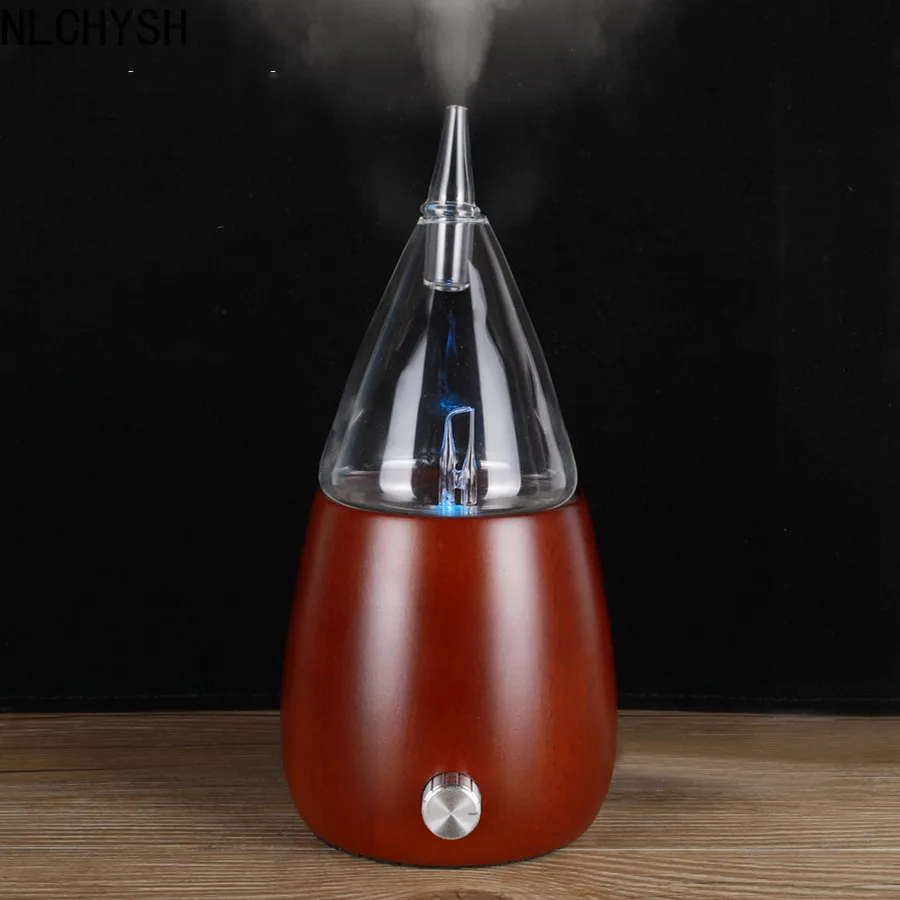 

Waterless Aroma Essential Oils Diffuser Wood Glass Aromatherapy Fragrance Diffuser No Water Scent Nebulizer Vaporizer For Home