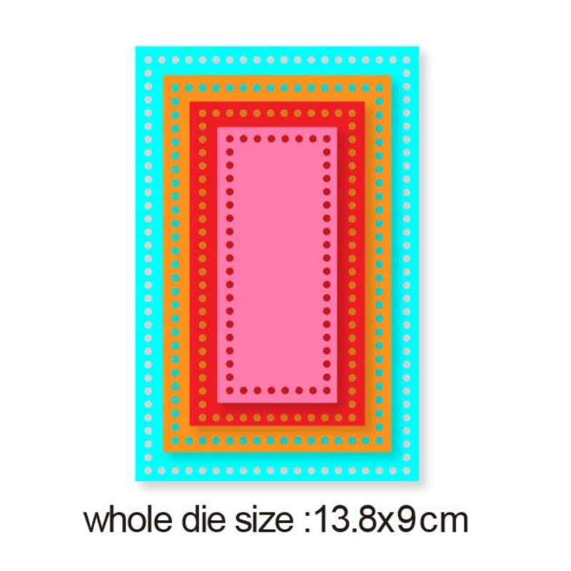 

metal cutting dies cut die mold pierced rectangle frame decoration Scrapbook paper craft knife mould blade punch stencils dies