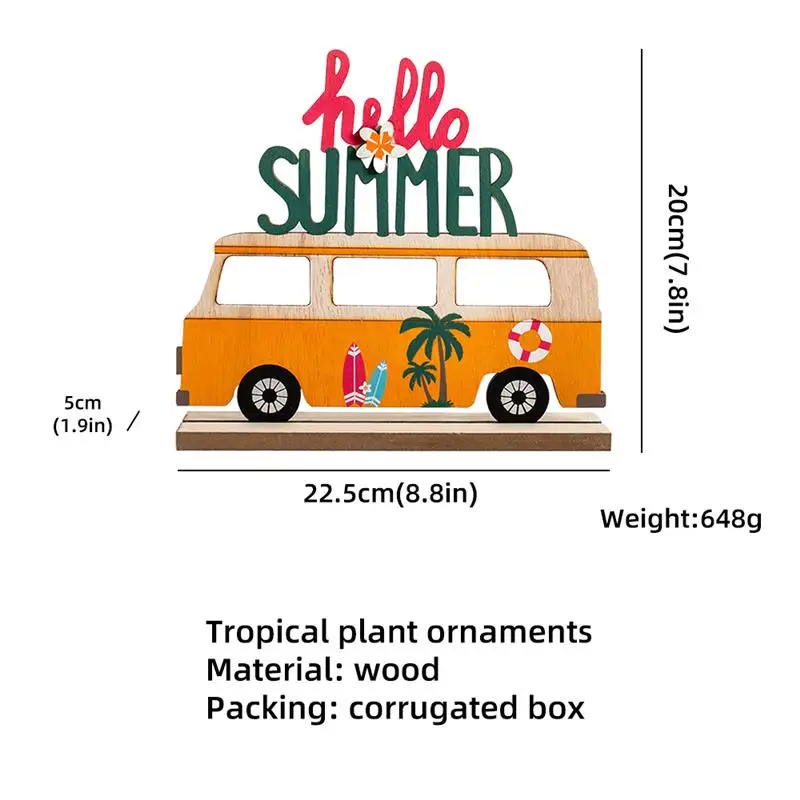 

Creative Wooden Tropical Plant Crafts Miniatures Desktop Decor Ornaments Modern Theme Party Home Decoration Accessories