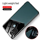 Встроенный Автомобильный магнитный держатель защитный чехол для OPPO A 52 72 92 кожаный ультратонкий ударопрочный корпус orro A 53 15S 74 94 93 чехол