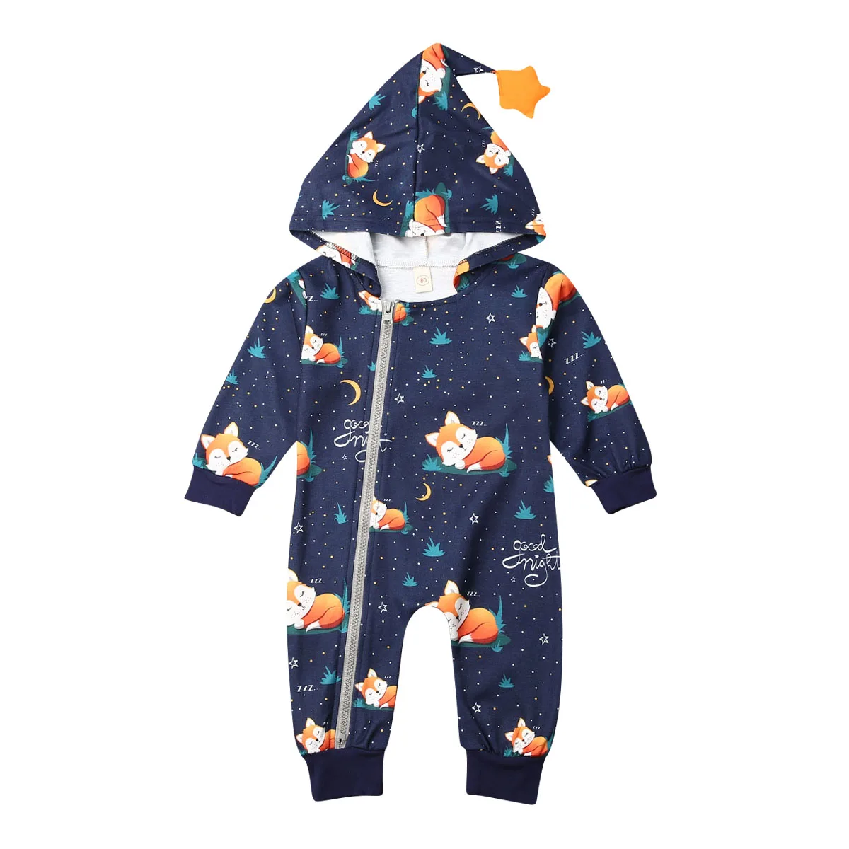 Цельнокроеный комбинезон с капюшоном для маленьких мальчиков и девочек милый