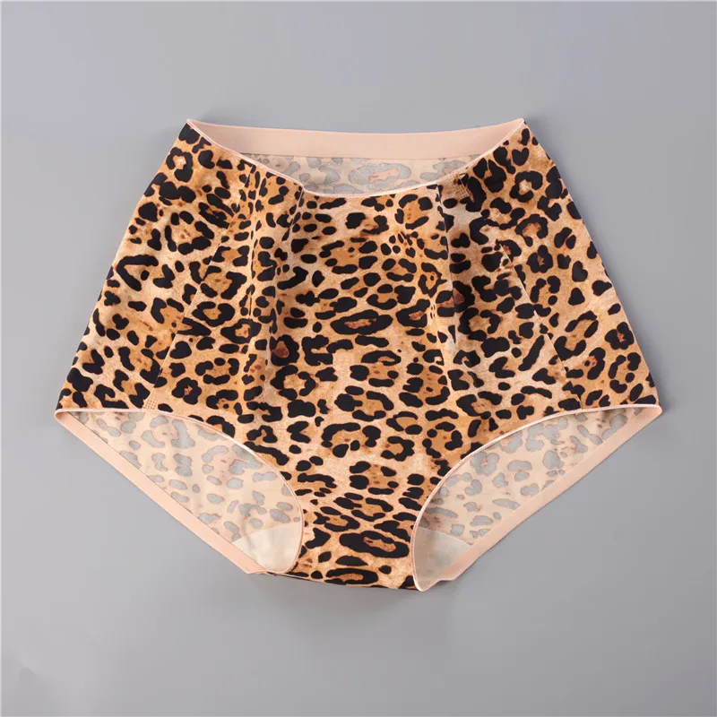 

Sexy Leopard Underwear High Waist Women's Panties Comfort Underpants Seamless Briefs Lingerie Sport Lingerie Lady Solid Panty