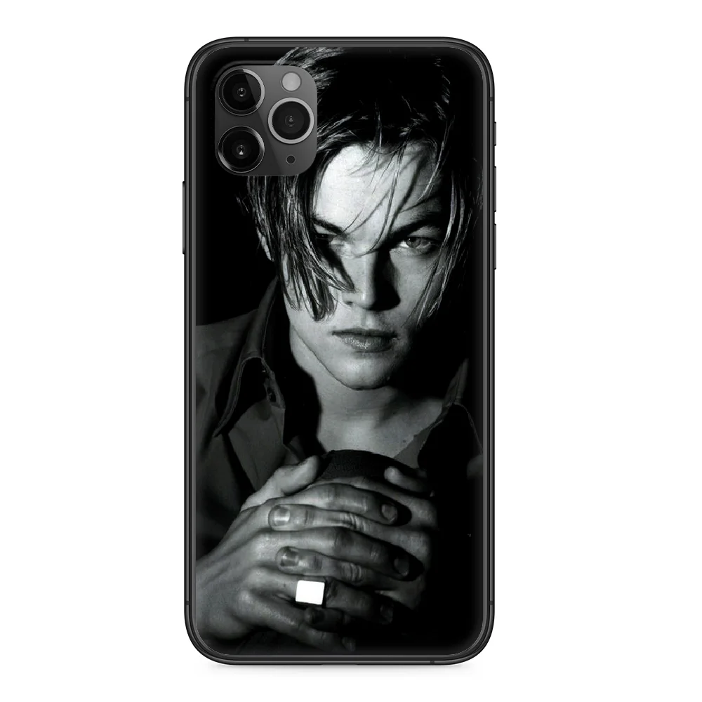 

Leonardo DiCaprio Celebrity film Phone Case cover For Iphone 11 7 8 XR 5 5C 5S 6 6S PLUS X XS PRO SE 2020 MAX black waterproof