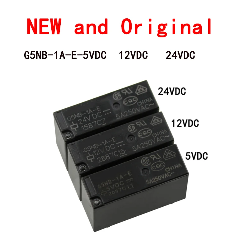 5 шт./лот G5NB 1A E 5VDC 12VDC 24VDC DC5V DC12V DC24V 5A Omron Реле Новый и оригинальный|Интегральные