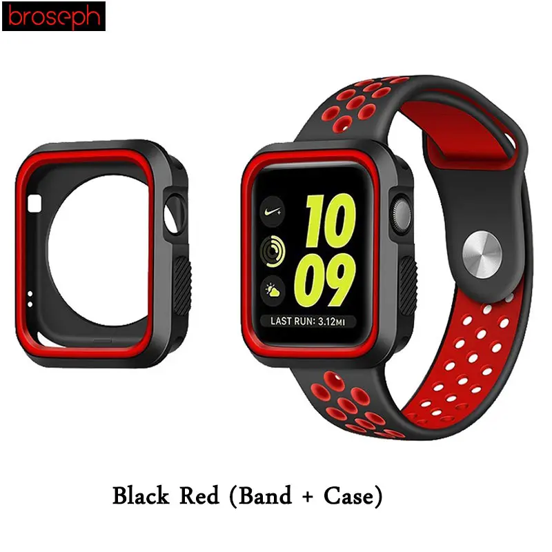 Watch Protector Bumper for Apple watch 4 Case 40mm 44mm Silicone Watch Cases Cover for Iwatch Series 3 2 1 Strap 38mm 42mm