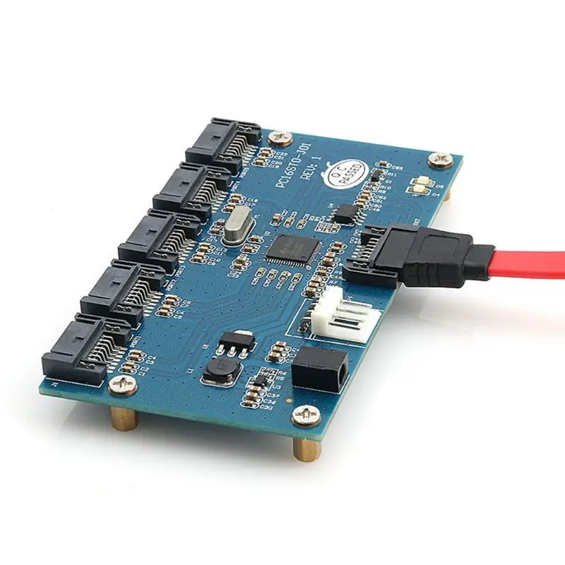 

HOT SATA 1 To 5 Port SATAII/SATA2 Multiplier Adapter Riser Card SATA 3.0 Card