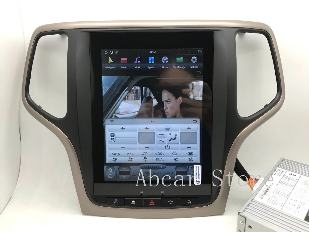 10,4 ''Tesla стиль Android 8,1 автомобильный dvd-плеер gps навигация для JEEP Grand Cherokee 2012- стерео радио CARPLAY ips PX6 HDMI