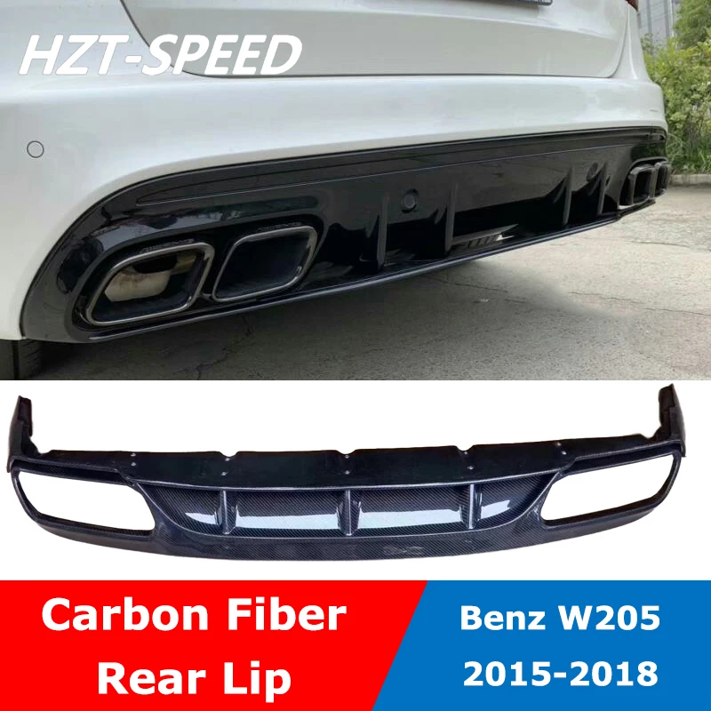 W205 ED1 стильный спойлер для заднего бампера из углеродного волокна BENZ C Class COUPE C200 C63