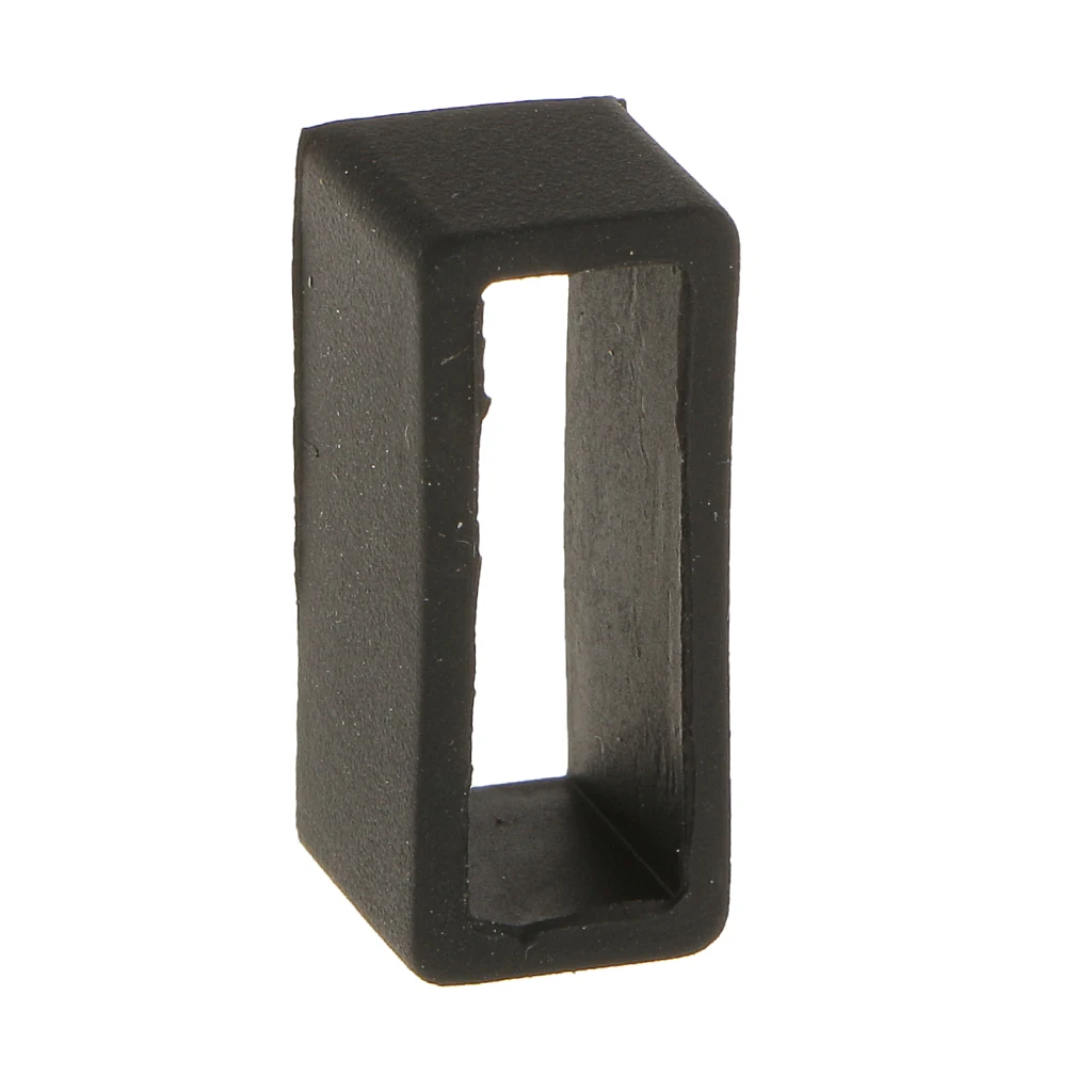 Держатель для ремешка часов черная силиконовая резиновая Пряжка из ПВХ 20 мм 10 шт.