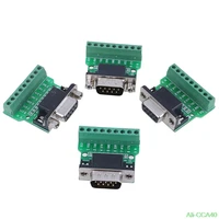 new d sub 9pin solderless connectors db9 rs232 serial to terminal adapter hot sale 1pc