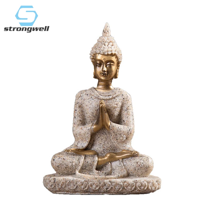 Фигурка Будды Strongwell из смолы Тайланд фэн-шуй скульптура буддистская статуя Будда