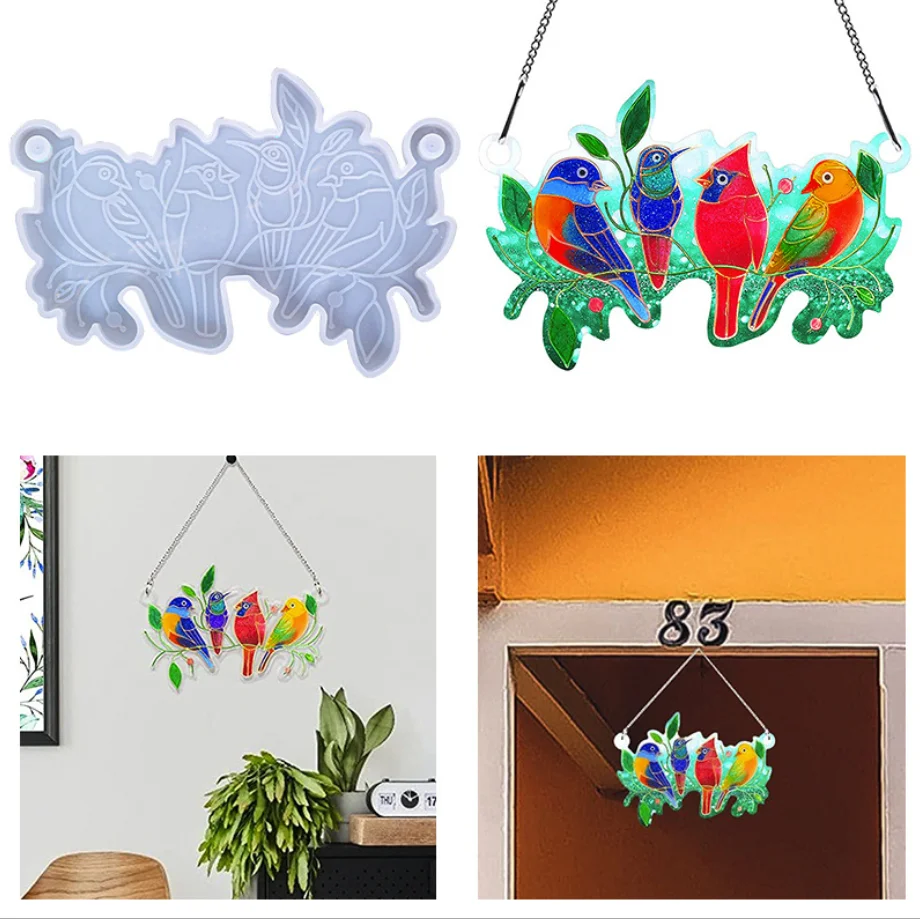 

Epoxy Mold Bird Listing Silicone Mold DIY Jewelry Decoration Resin Molds Jewelry Tools