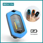 BOXYM медицинская перезаряжаемая Пальчиковый Пульсоксиметр цифровой оксиметр De Dedo SpO2 PR OLED CE пульсиоксиметр пульсометр