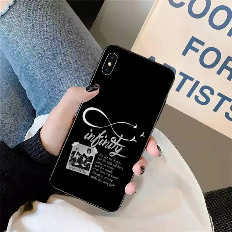 

One Direction Butterfly black singer Phone Case For iphone 12 11 pro Max Mini 7 8 plus X XR XS Samsung A50 70 8 9 10 6 21 S