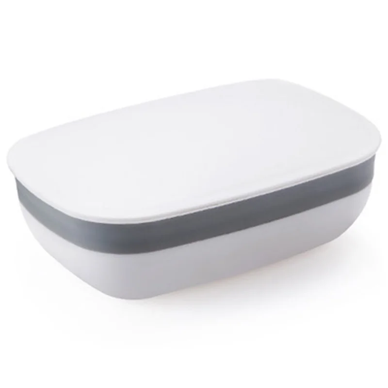 

Travel Soap Holder Dish Case with Strong Sealing, Portable Leak Proof - White Pack of 2