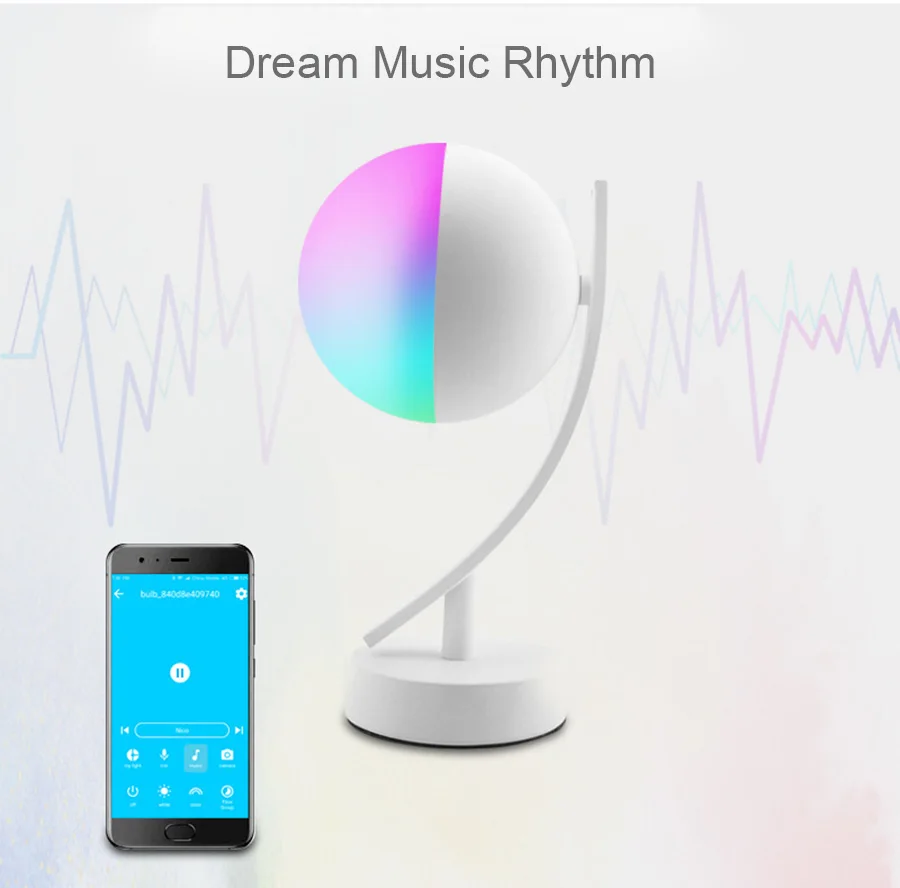 Tuya Smart APP WiFi настольная лампа 16 миллионов цветов Беспроводное управление таймером Alexa совместимый ночной Светильник RGB с регулируемой яркостью для умного дома