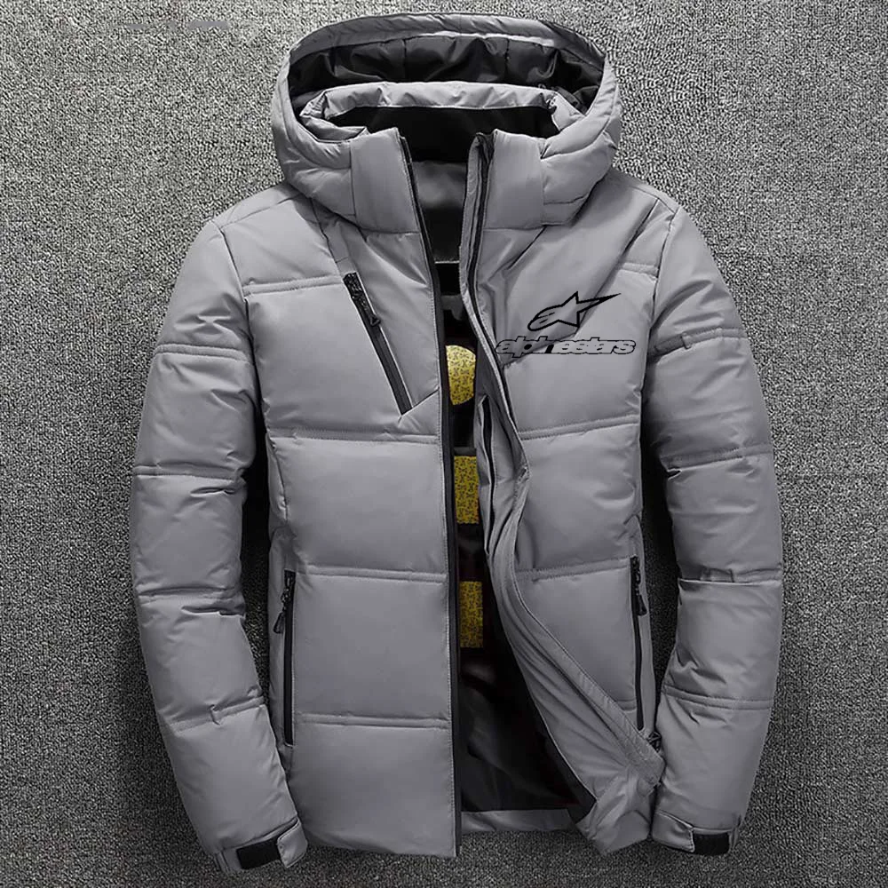 

Winter Men's Casual Warm Cotton Jacket Coat Coat Casual Stand-up Collar Dolphin Hat Winter Hooded Zipper Down Jacket