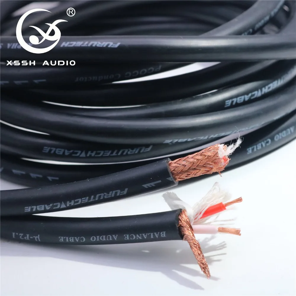 Hi-end HIFI Audio 8 мм FURUTECH ALPHA Series μ-P2.1 PCOCC Балансирующий аудиокабель провод линейные
