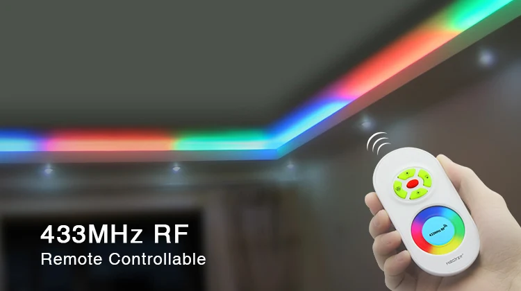 MiBOXER светодиодный cinta регулятор RGB para tira de luz RF remoto 433 МГц FUT040 FUT041 FUT042 brillo doble blanco |