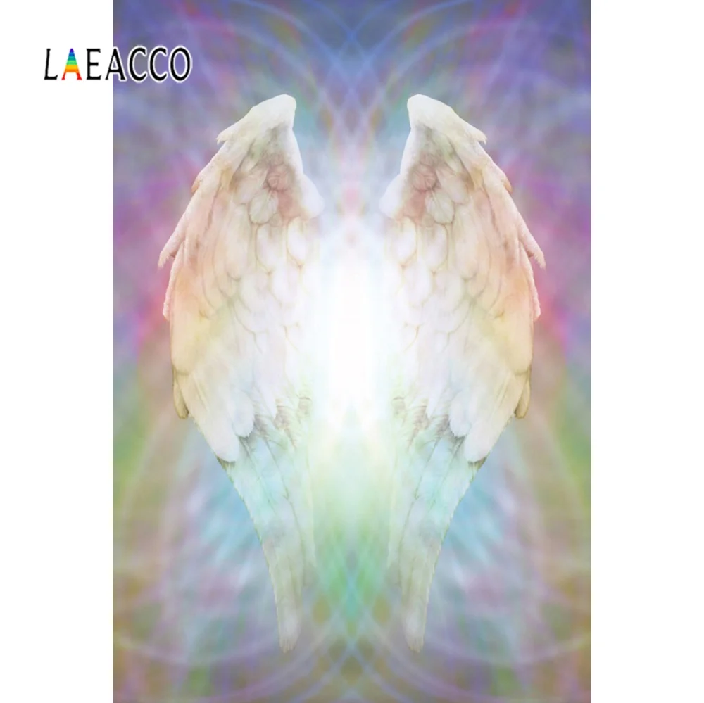 

Laeacco Dreamy Angel Wings Paradise Baby Child Newborn Love Party Poster Photographic Background Photo Backdrop For Photo Studio