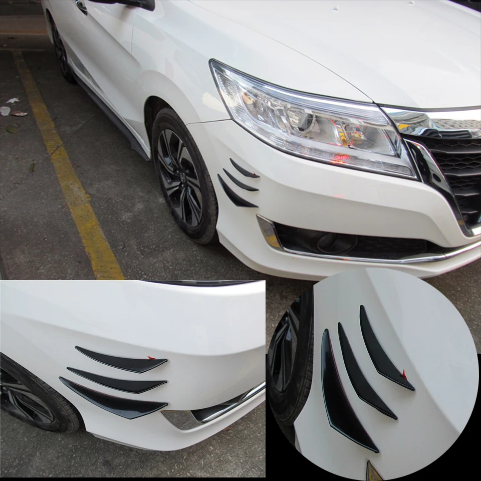 6 шт. резиновый спойлер на передний бампер автомобиля для Infiniti Buick Peugeot 307 206 407 3008 Seat