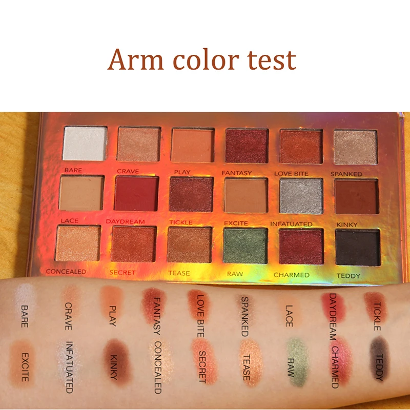 18 Colors Quicksand Star Eyeshadow Palette Waterproof Smudge-proof Colorfast Matte Eye Shadow |